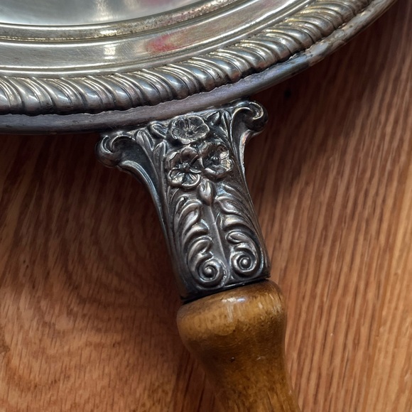 Vintage F.B. Rodger’s Silver Co. 1144 Chafing Pan Wood Handle Silverplate - Picture 2 of 5